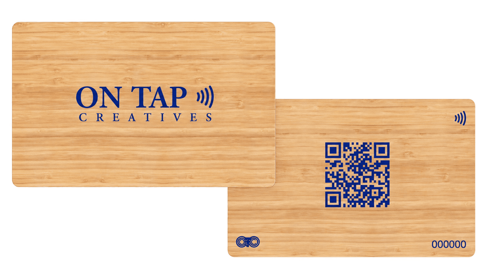 Bamboo Digital Business Card front and back