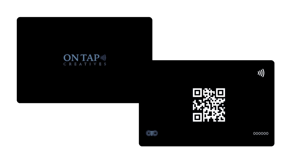 Polyvinyl Business Card black front and back